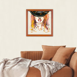 Wallity Cuadro Decorativo Enmarcado Multicolor 32 x 32 cm